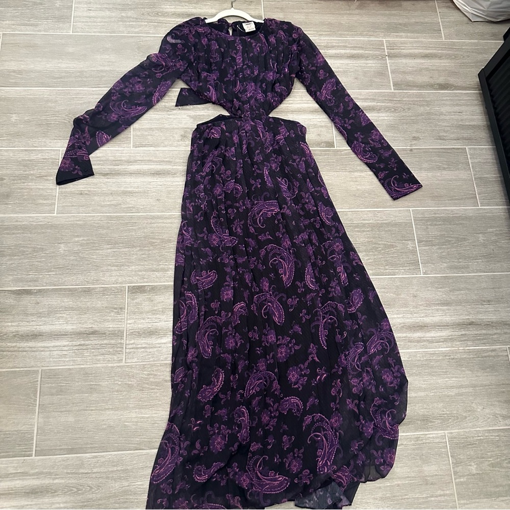 Hemant & Nandita Viha Floral Cutout Dress Small - Picture 2 of 3